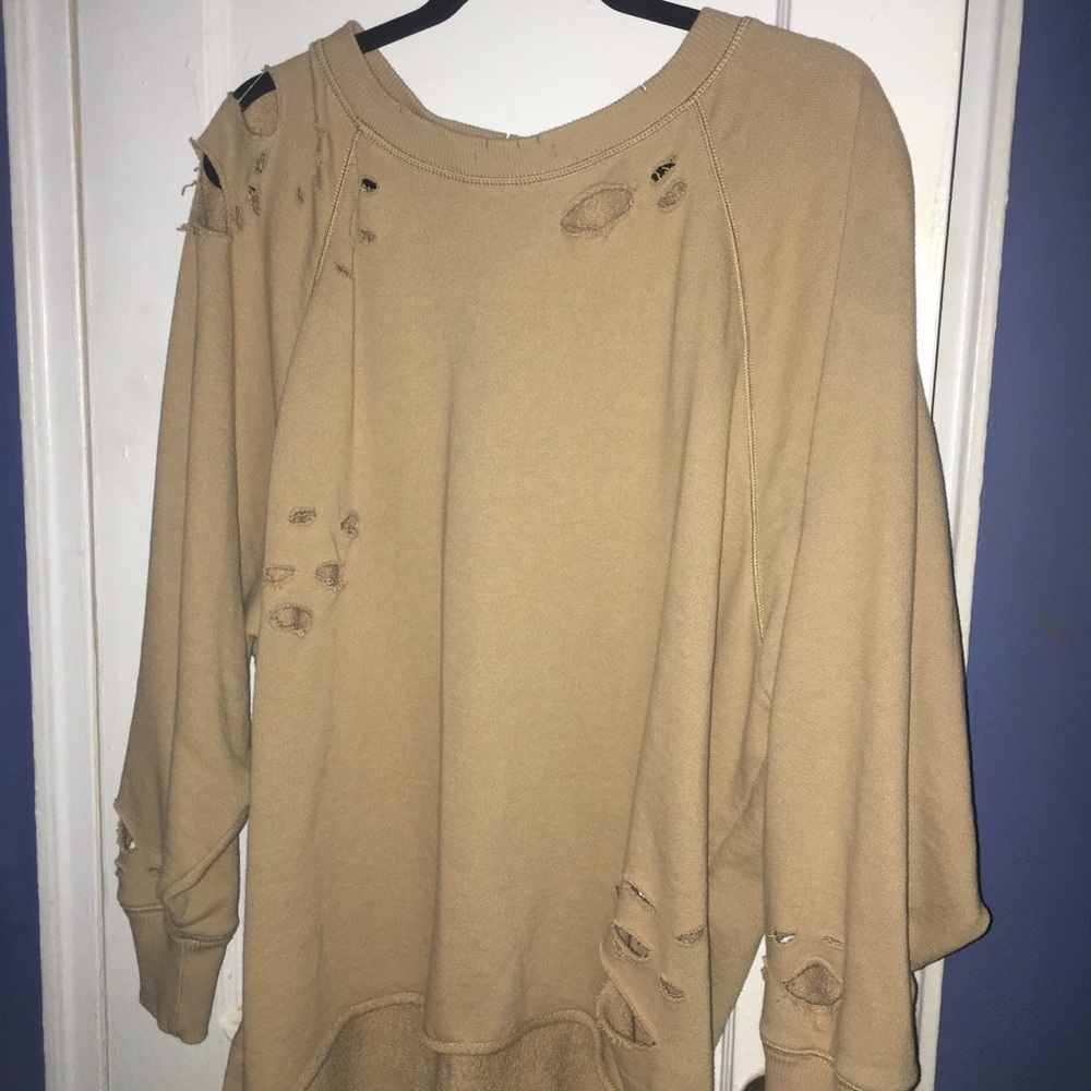 AEO distressed sweatshirt